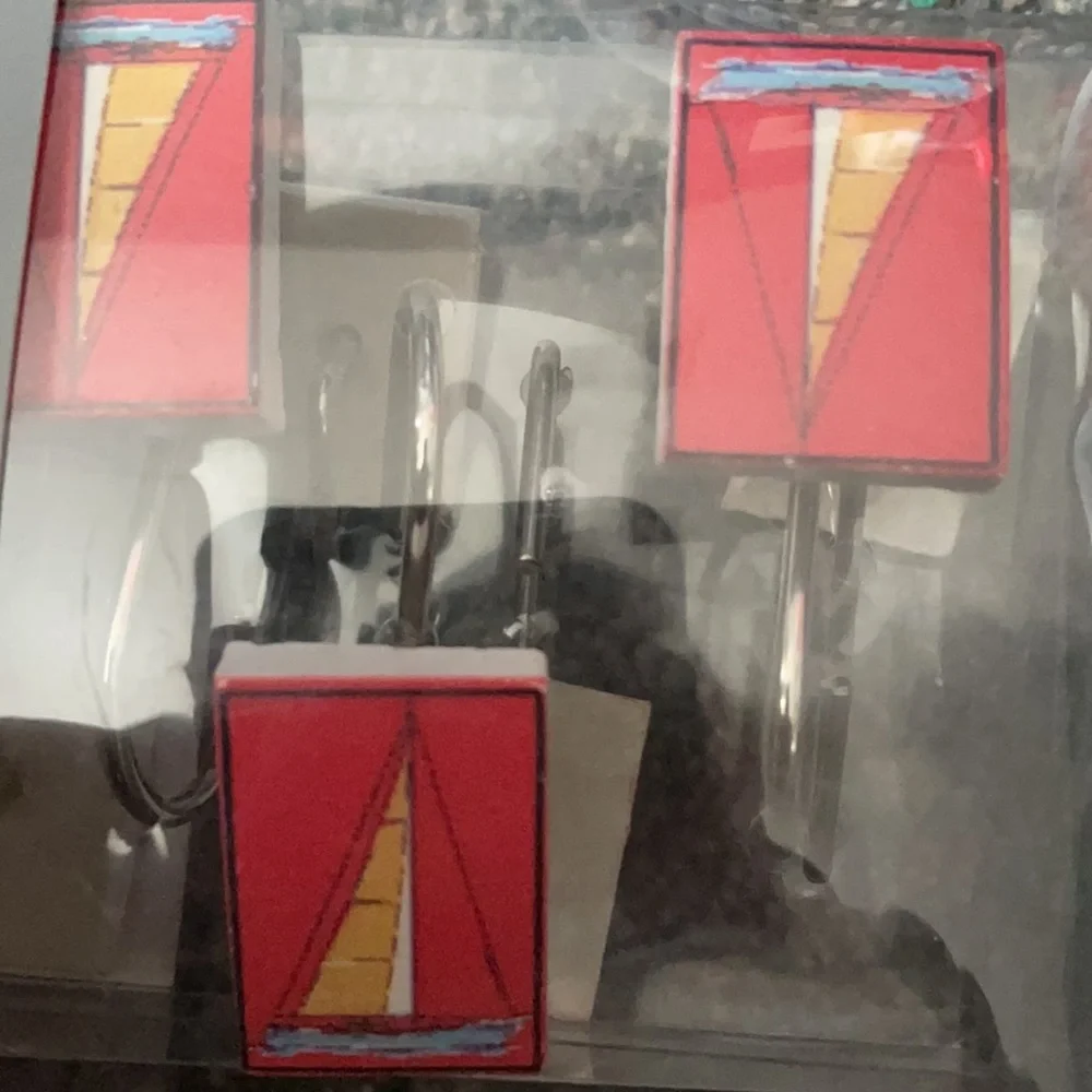 Essential Home Sailboat Shower Hooks Set of 12